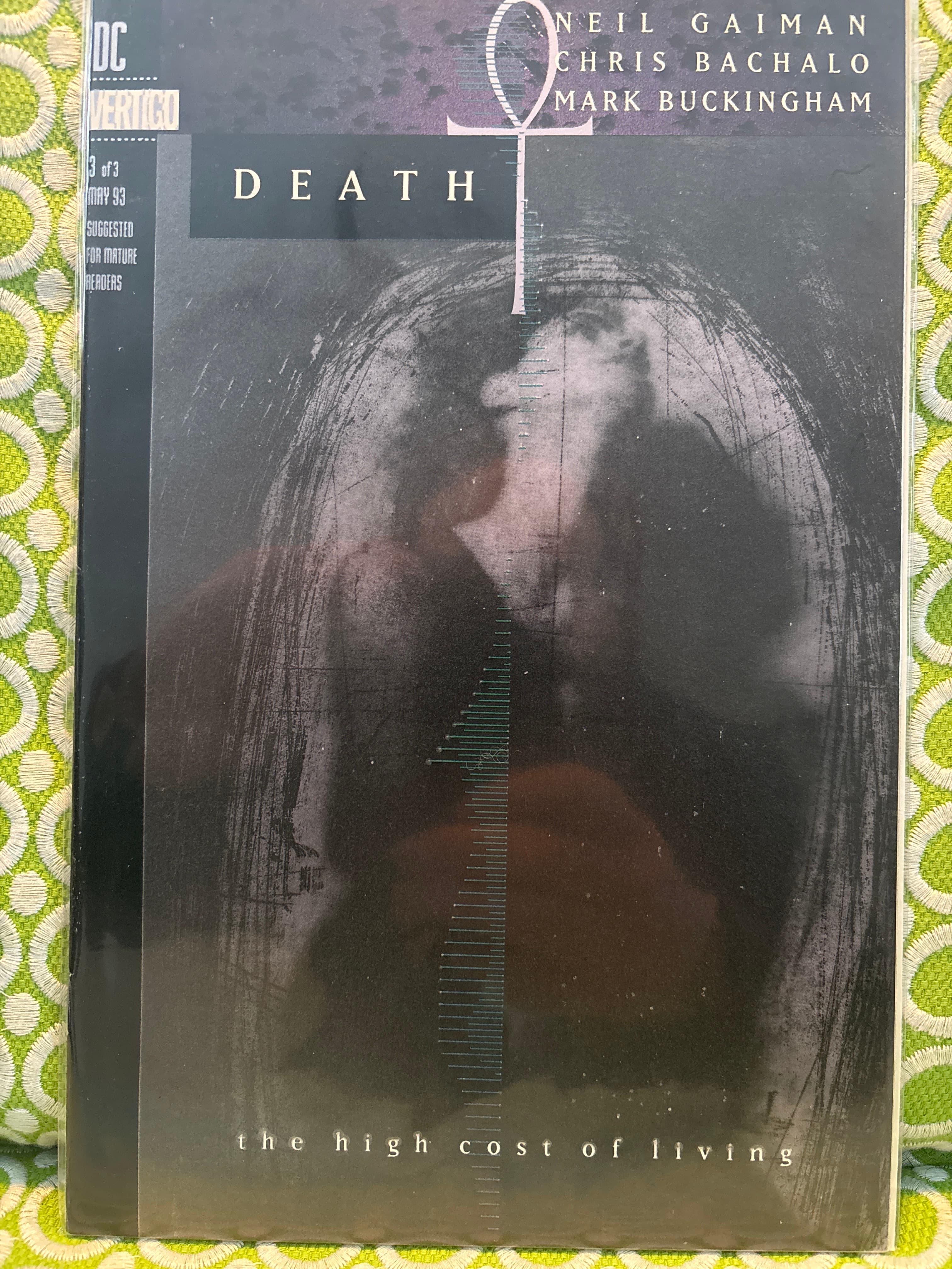 Cover of Death: The High Cost of Living (1993) #3 — Corrected First Printing