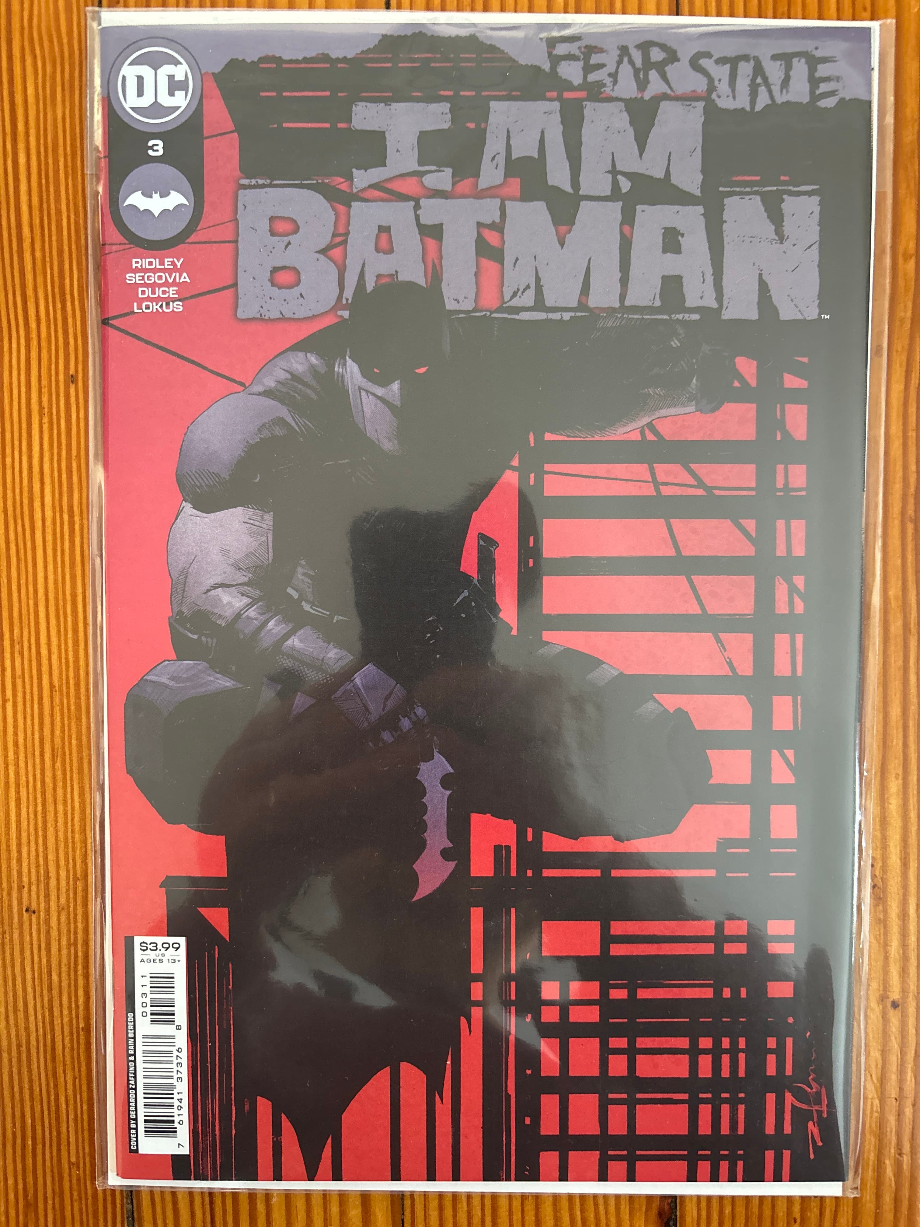 Cover of I Am Batman (2021) #3 — Gerardo Zaffino Cover