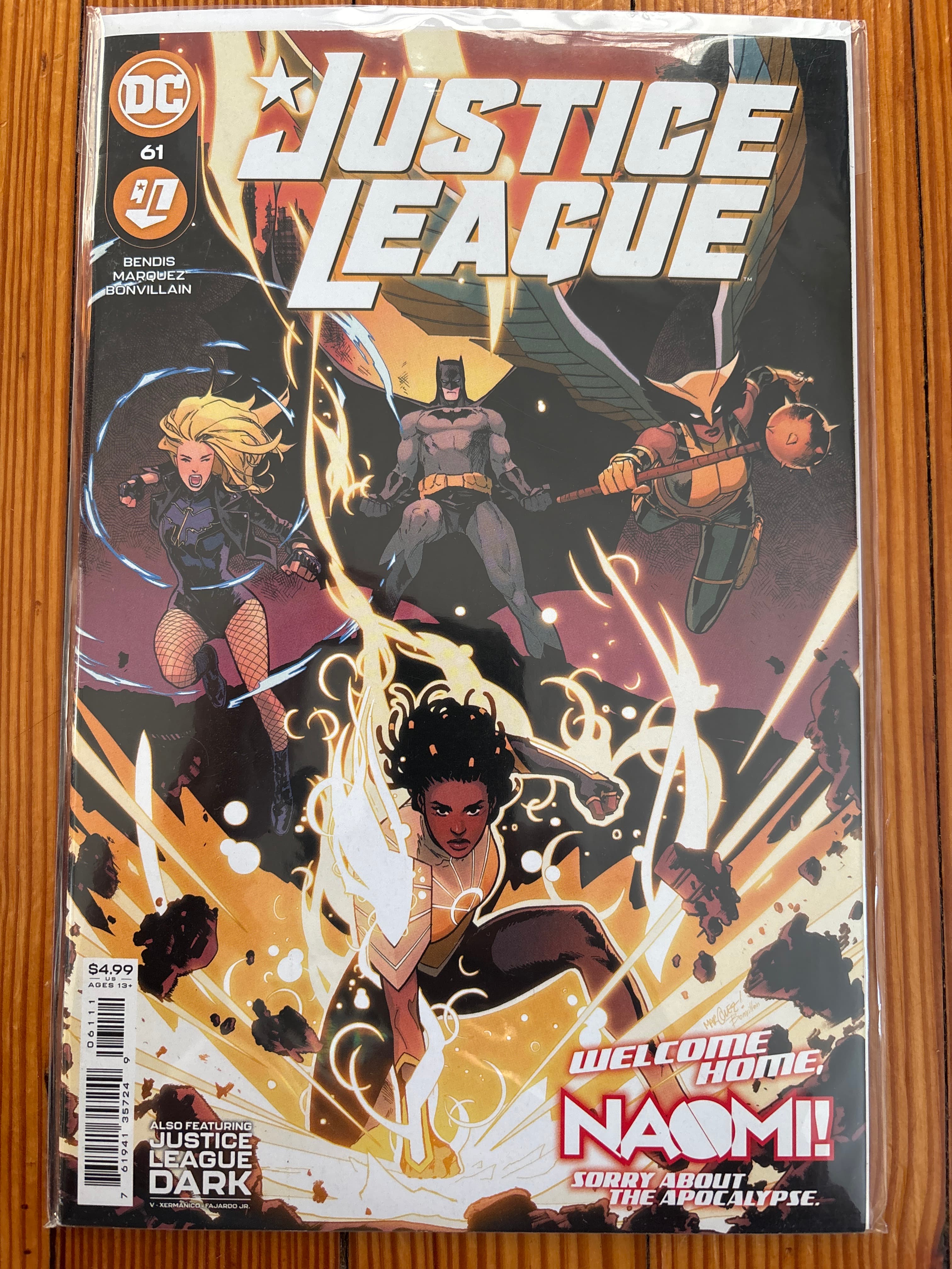 Cover of Justice League (2018) #61 — David Marquez Cover