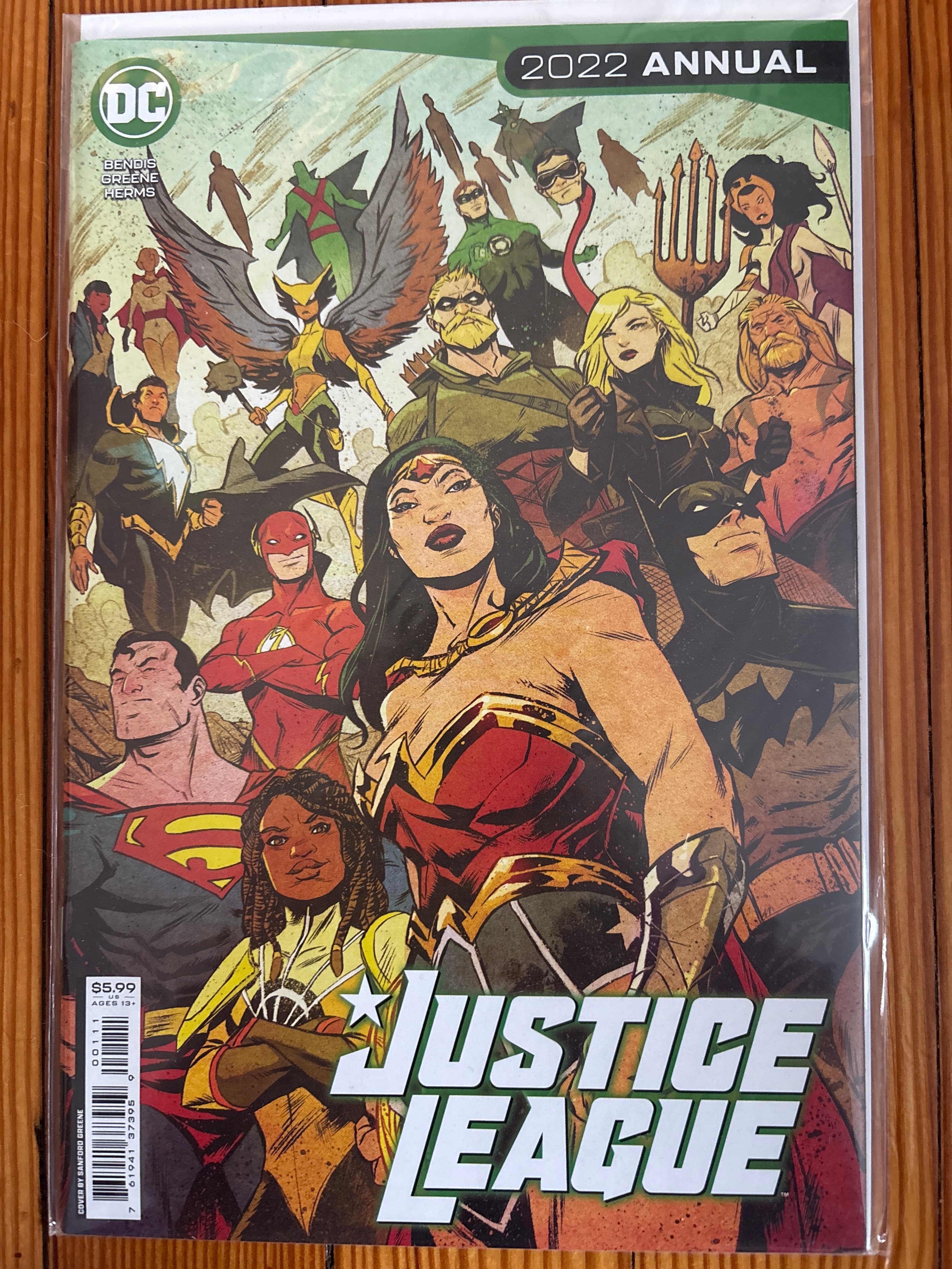 Cover of Justice League Annual (2019) #1 — Sanford Greene Cover