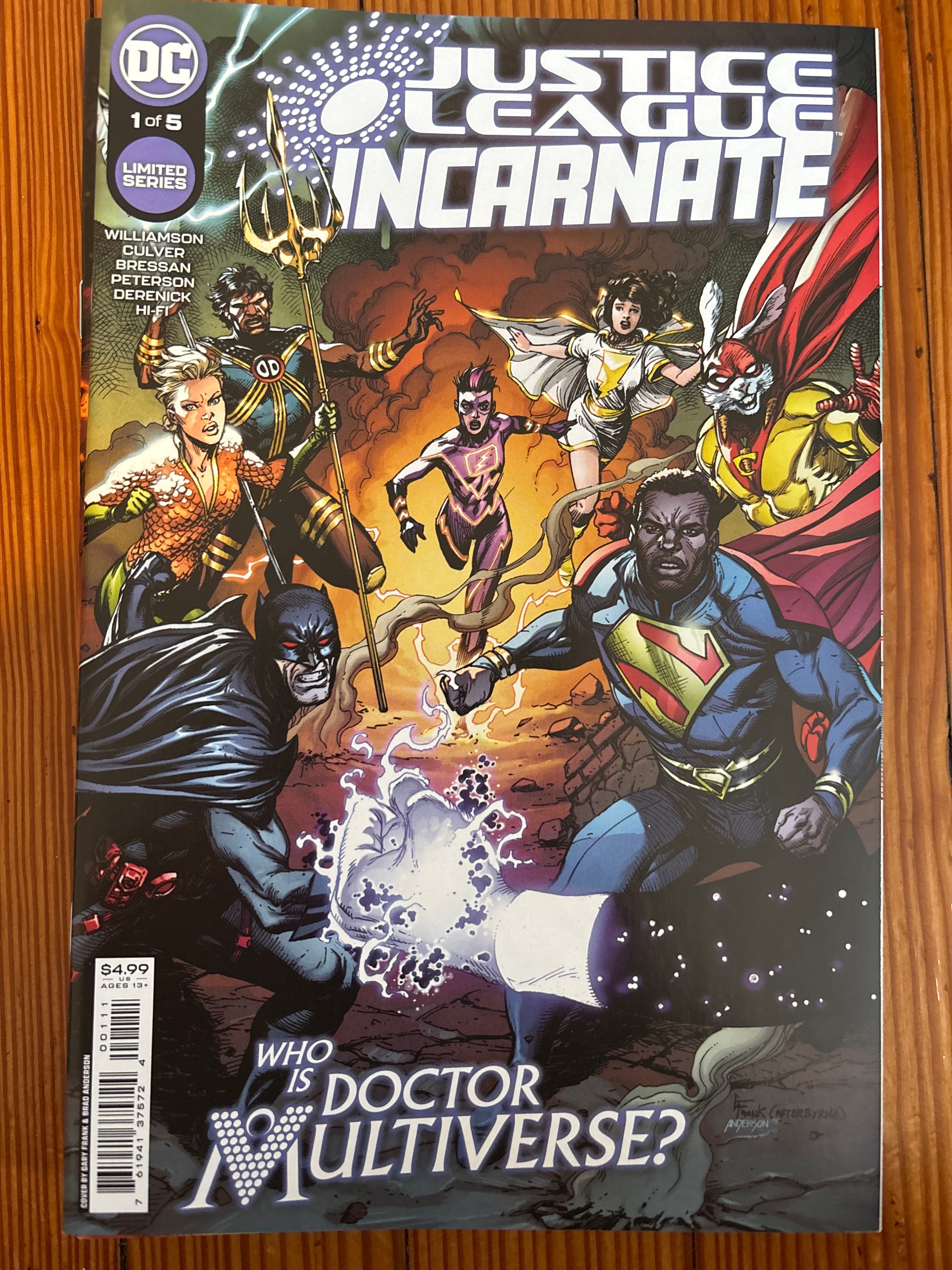 Cover of Justice League Incarnate (2022) #1 — Gary Frank Cover