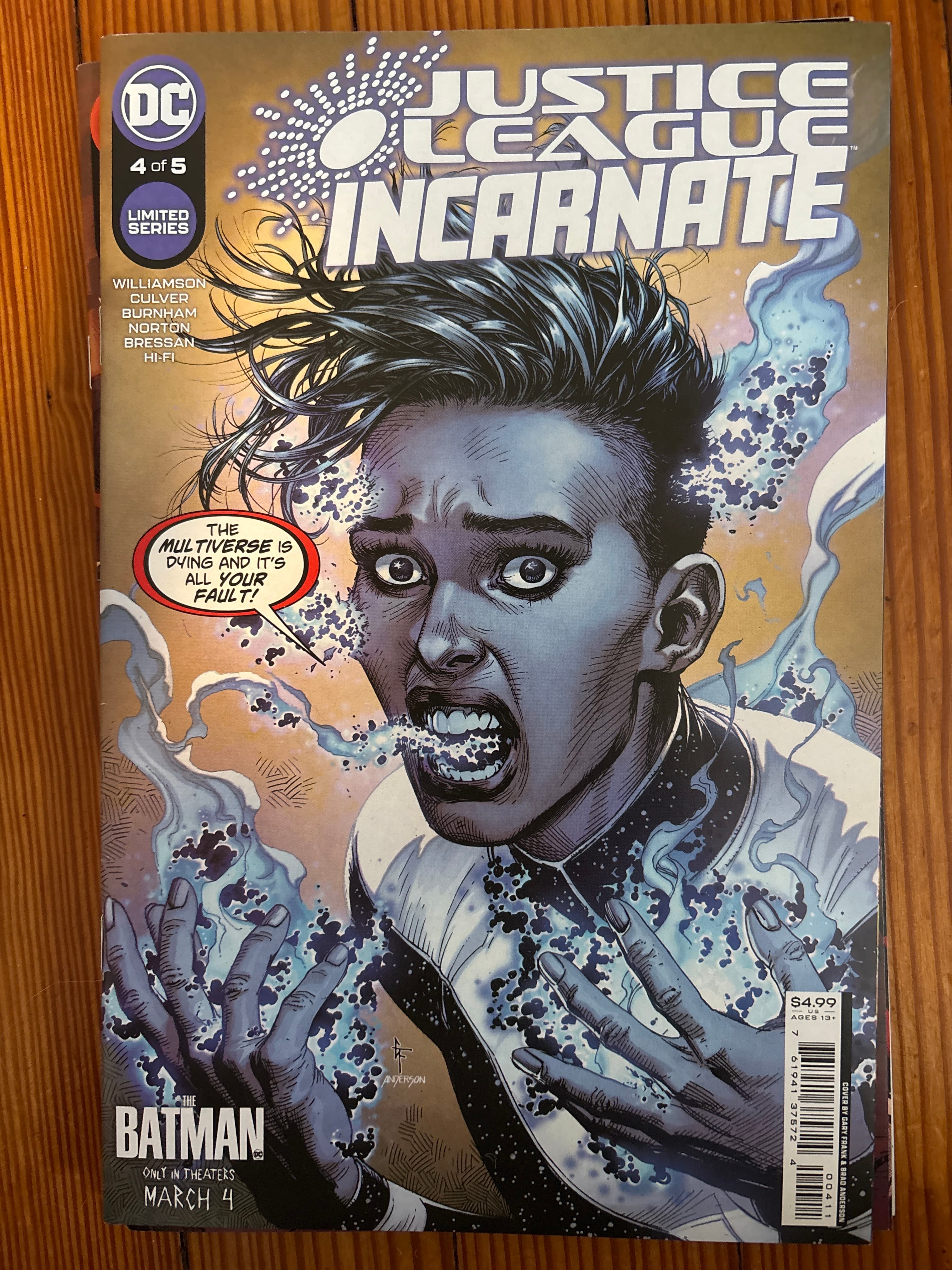 Cover of Justice League Incarnate (2022) #4 — Gary Frank Cover