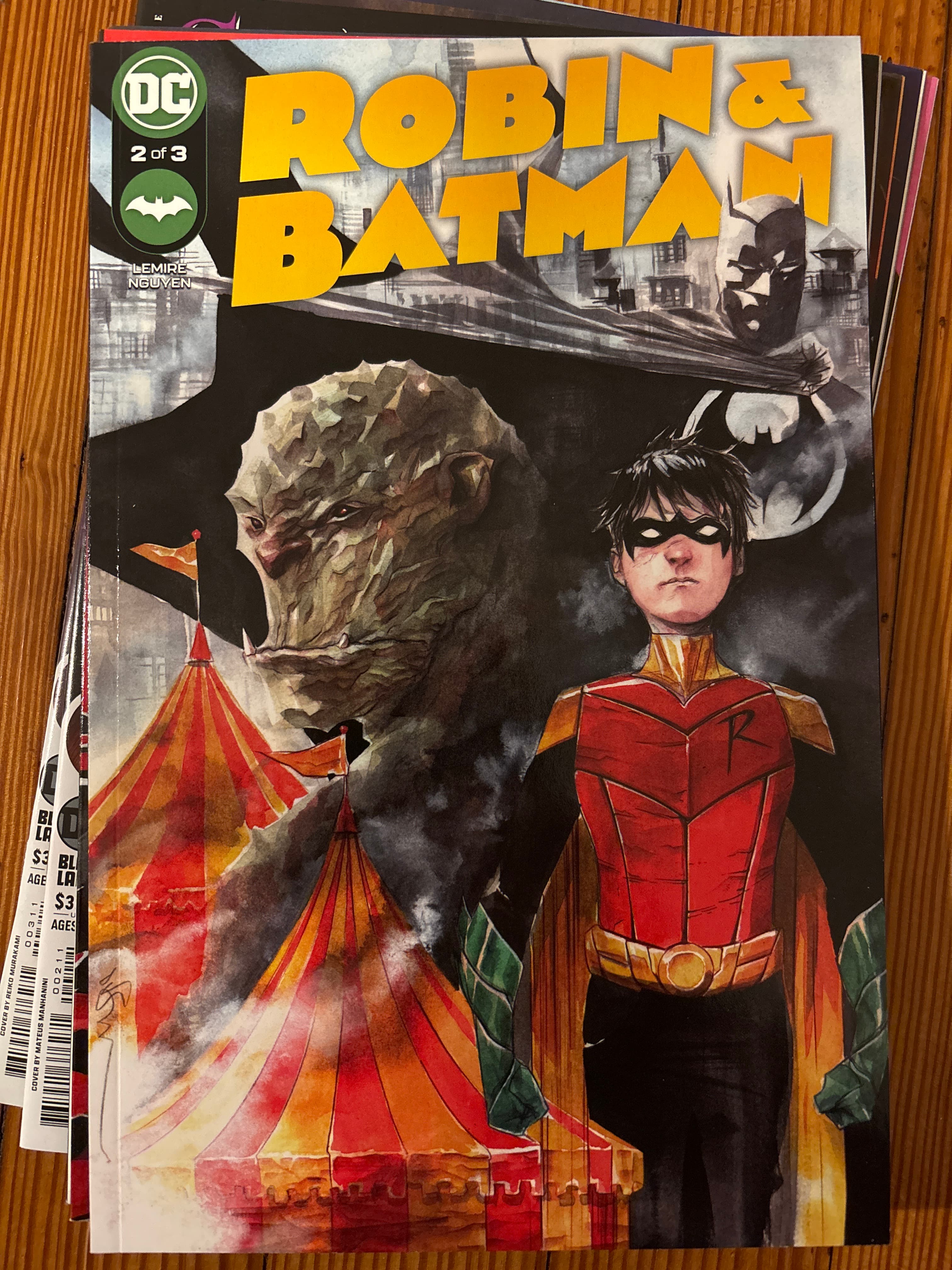 Cover of Robin & Batman (2022) #2 — Dustin Nguyen Cover