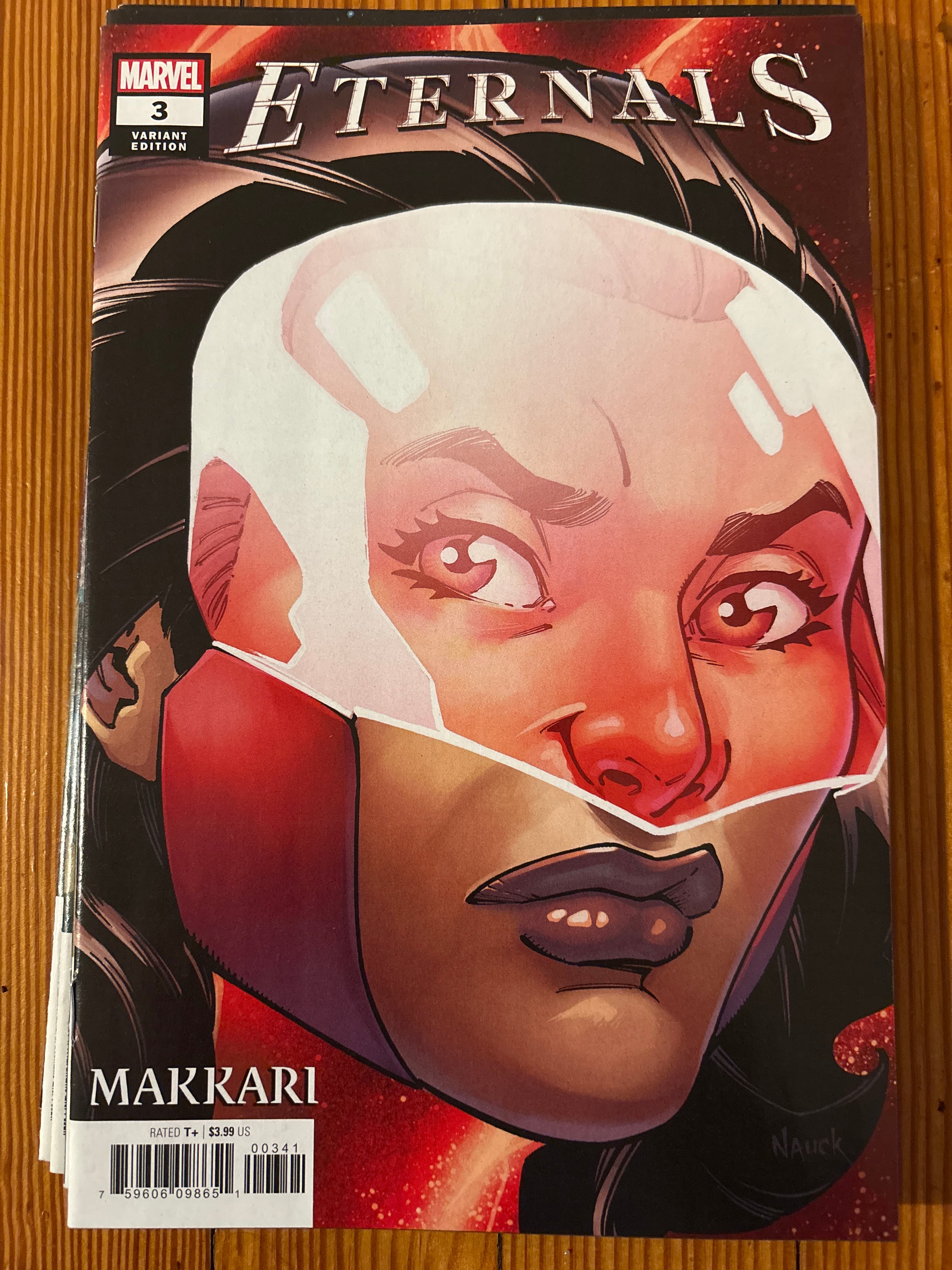 Cover of Eternals (2021) #3 — Todd Nauck 'Headshot' Cover