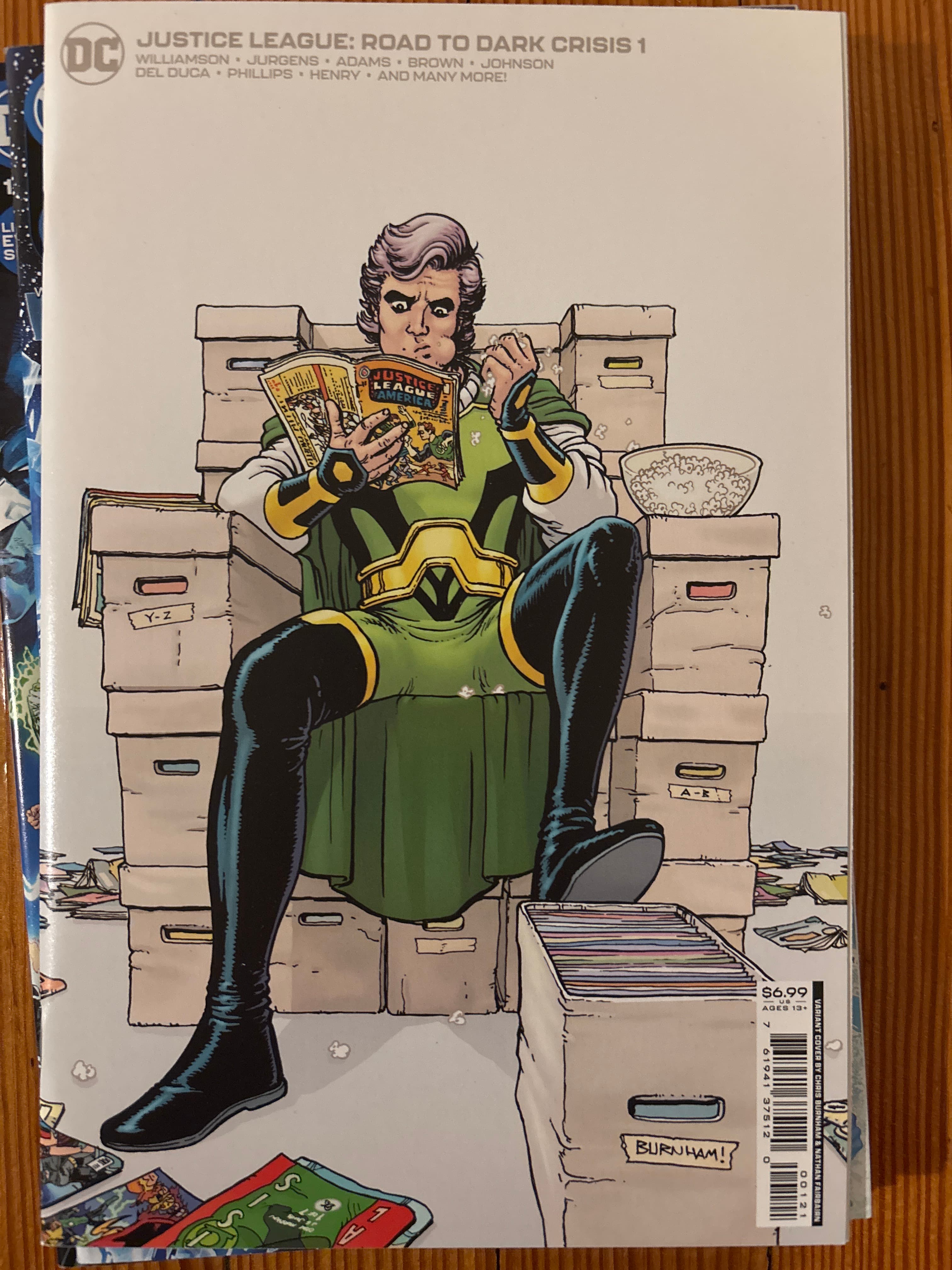 Cover of Justice League: Road to Dark Crisis (2022) #1 — Chris Burnham Cardstock Variant Cover