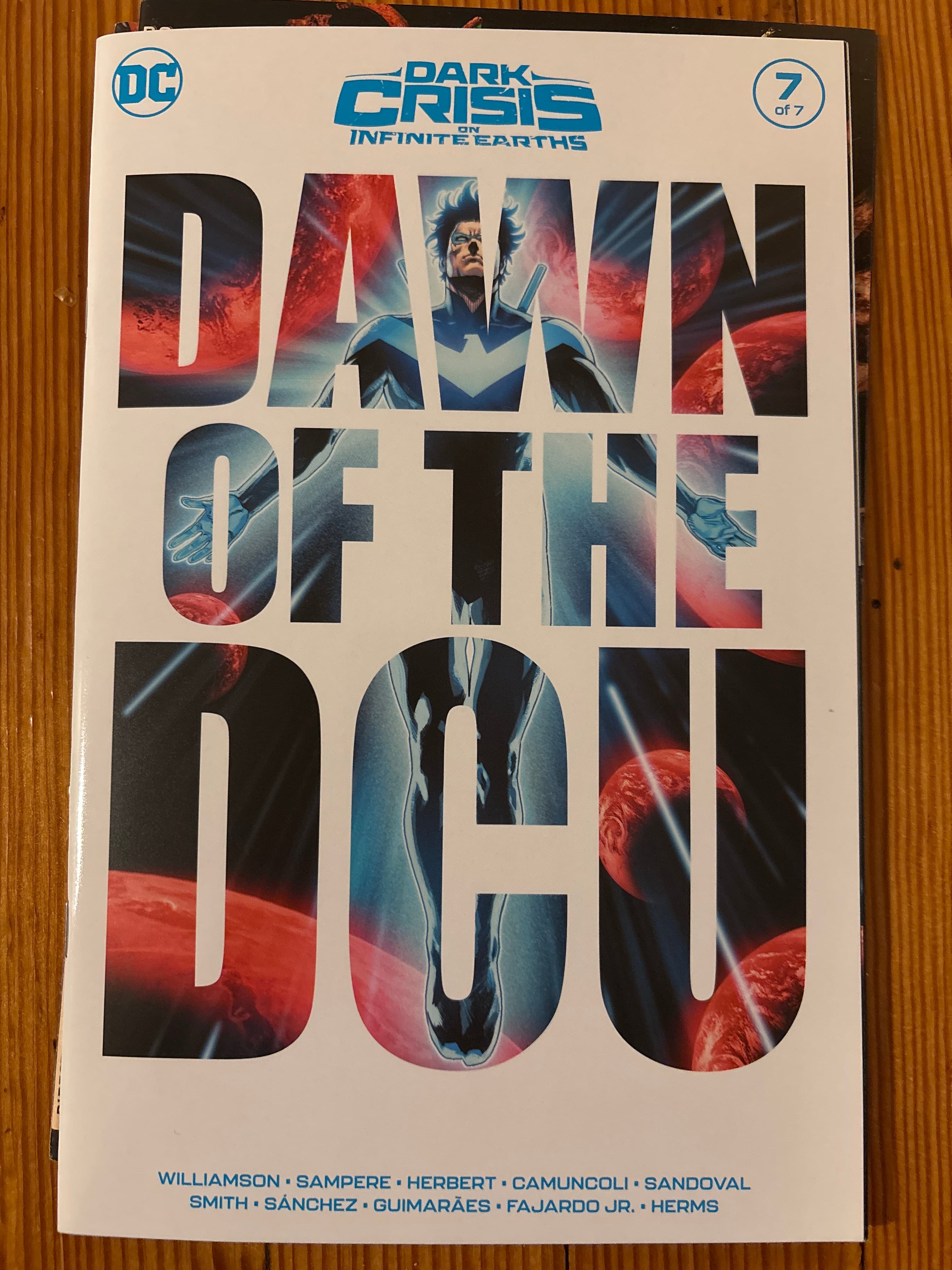 Cover of Dark Crisis on Infinite Earths (Dark Crisis) (2022) #7 — Daniel Sampere Cover - A