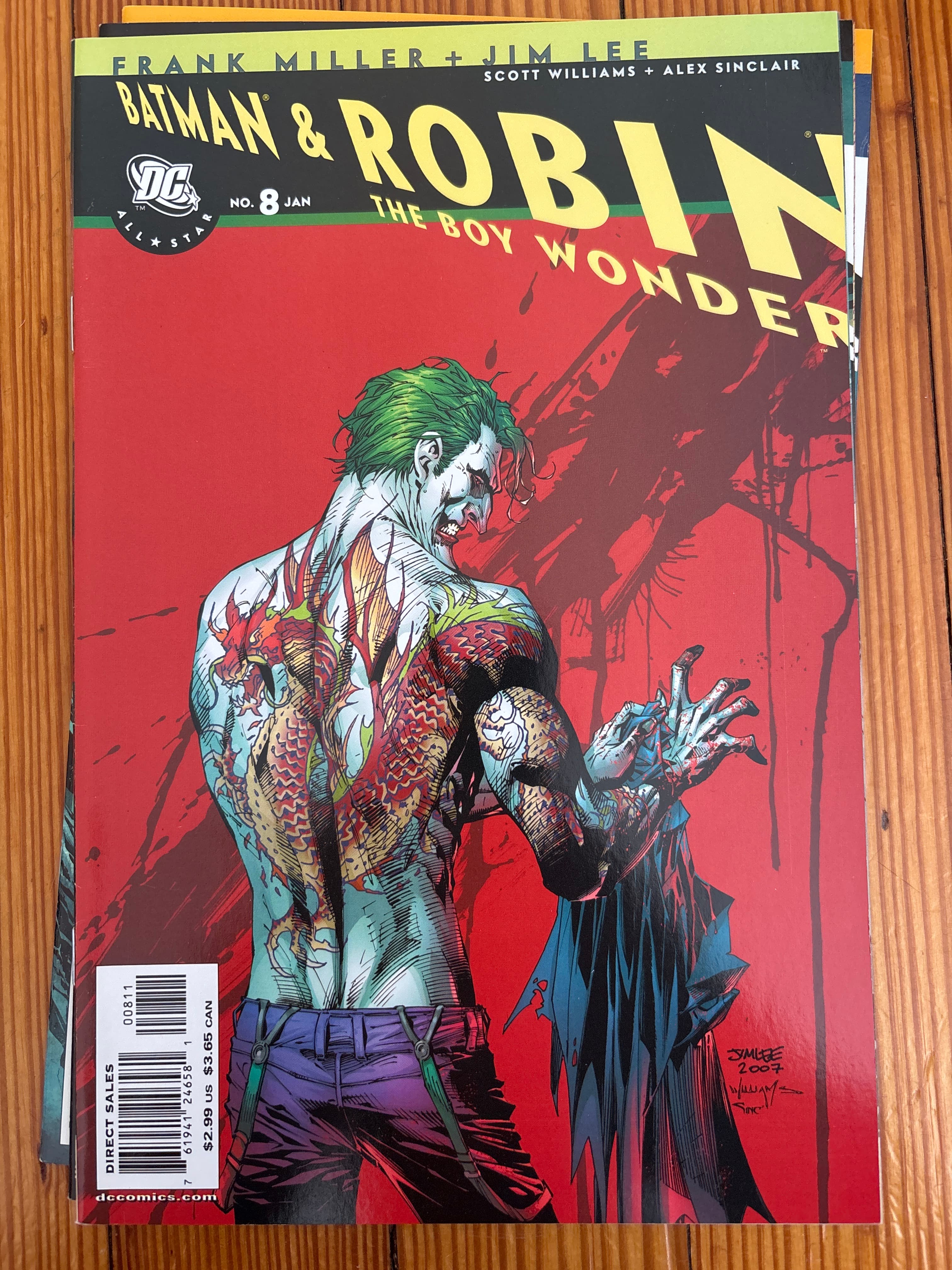 Cover of All Star Batman & Robin, the Boy Wonder (2005) #8 — Jim Lee / Scott Williams Cover